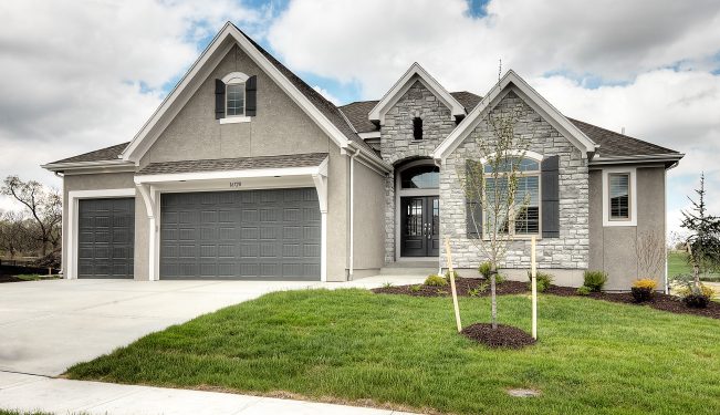 1- New Home Builder Lenexa, Ks, Jefferson Reverse 1.5 Story